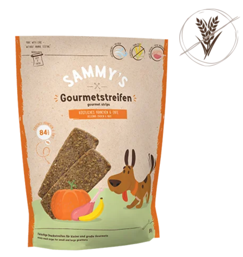 Sammy's Hundesnacks Sammy’s Gourmetstreifen Hühnchen & Ente