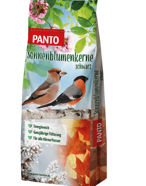 Sonnenblumenkerne schwarz – Energielieferant für Wildvögel