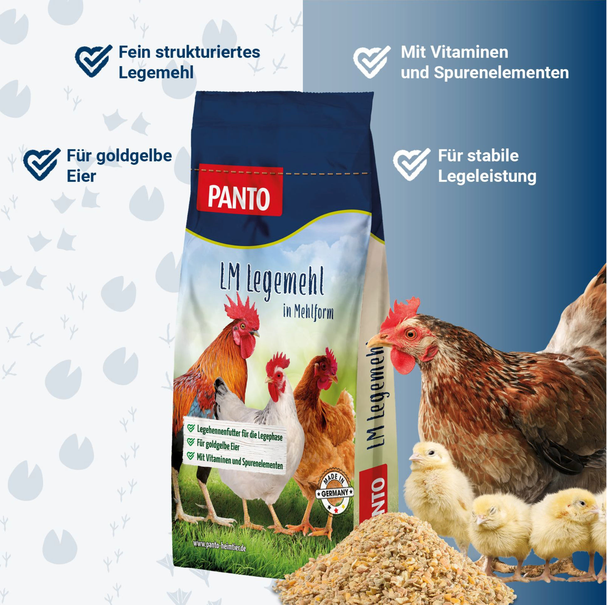 LM Legemehl – Legehennenfutter als Alternative zu Pellets