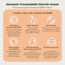 Komplett-Trocken BARF Rind für Hunde