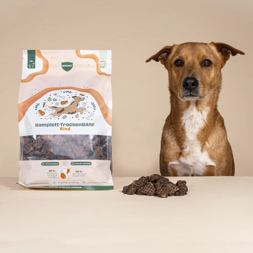 Komplett-Trocken BARF Rind für Hunde