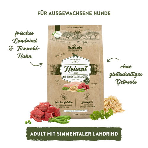 bosch Heimat Adult mit frischem Simmentaler Landrind