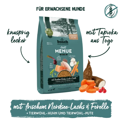 bosch HPC Menue Adult mit Nordsee-Lachs & Forelle getreidefrei
