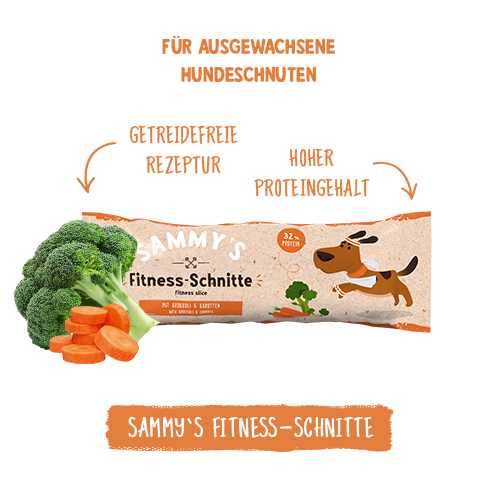 bosch Sammy`s Hundesnacks Sammy's Fitness-Schnitte mit Brokkoli & Karotten