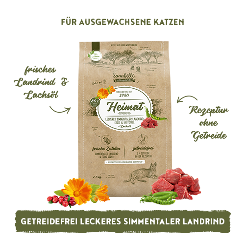 Sanabelle Heimat Getreidefrei mit leckerem Simmentaler Landrind