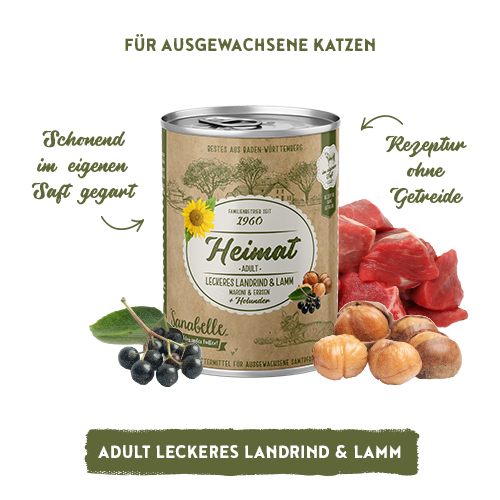 Sanabelle Heimat Adult leckeres Landrind & Lamm