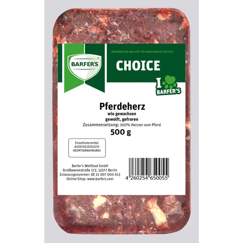 Pferdeherz gewolft