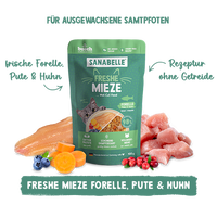 Sanabelle Freshe Mieze Nassfutter Forelle, Pute & Huhn