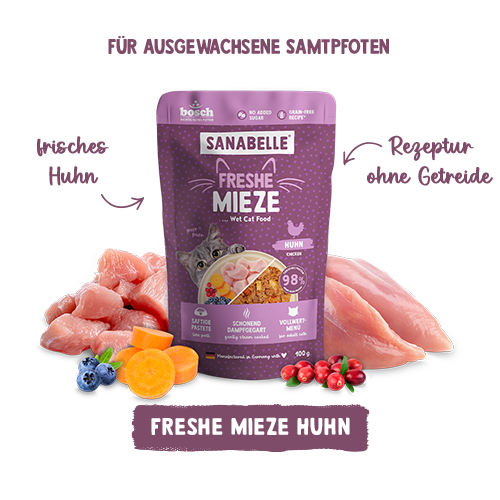 Sanabelle Freshe Mieze Nassfutter Huhn
