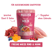 Sanabelle Freshe Mieze Nassfutter Rind & Huhn