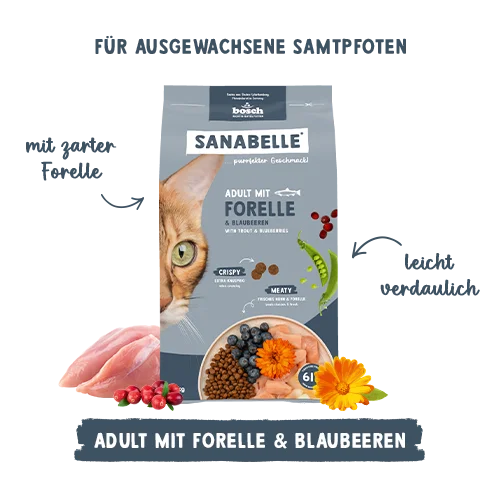 Sanabelle Life Adult mit Forelle & Blaubeeren